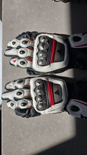 Dainese Full Metal 6 Motorcycle Leather Racing Gloves Medium Size picture