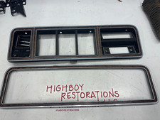 73-79 Ford F250 Truck Wood Grain AC Dash Bezel Glove Box Surround picture