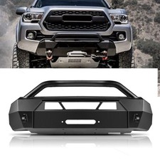Steel Front Bumper Guard Bull Bar Hidden Winch Fits Toyota Tacoma 2016-2023 picture
