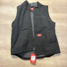 NEW HEAVY DUTY SHERPA-LINED VEST - BLACK XL Milwaukee Tool 801B-XL picture