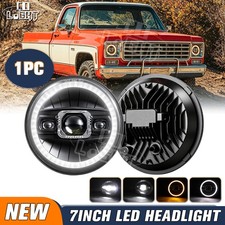 DOT 7inch Round LED Headlight High&Low Beam w/DRL For Chevy C10 C20 Pickup Truck picture