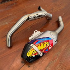 SILVER EXHAUST FULL SYSTEM STAINLESS PIPE 4.1 FOR KAWASAKI KLX110R L - KLX110 picture
