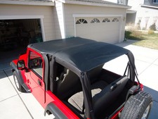 1997-2006 Wrangler TJ Safari Extended Bikini Top in Black picture