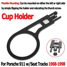 Cup Holder For Porsche 911 with Seat Tracks 1968-1998 Black Cupholder 1969 1990 picture
