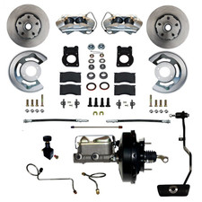 LEED Brakes -FC0002-3405A Power Front Kit Plain Rotors and Zinc Plated Calipers picture