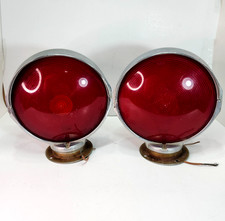 Vintage Red Lollipop Lights Pair: New York Signal Stat 364 Toronto - Heavy Duty picture