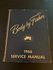 Genuine 1966 Body by Fisher OEM Service Manual - General Motors Cars picture