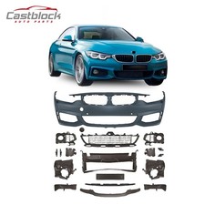 For 2014-2020 BMW 4 Series F32 F33 F36 M-Tech Style Front Bumper Kit w/PDC Hole picture