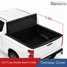 5.8FT Low Profile Flip Up Tonneau Cover for 19-26 Silverado/GMC Sierra 1500 picture