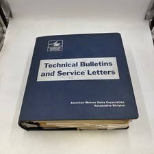 1971 AMC Factory Dealership Service Technical Bulletins Binder Javelin Hornet picture