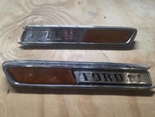 Vintage OEM 1968 to 1972 Ford F 250 Truck Pickup Hood Side Emblem Pair picture