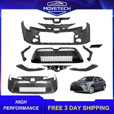New Complete Front Bumper Cover & Grille Set Fits 2020-2022 Toyota Corolla LE picture