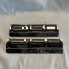 2004-2008 Ford F-150 F150 XLT Triton Fender Side Emblem Badge OEM Pair Set picture