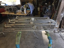 1970-1972 HONDA N600 SEDAN FRONT GRILLS AND REAR BOMPER. USED picture