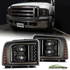 For 2005-2007 Ford Super Duty/Excursion PRO-Series LED Headlights Alpha-Black picture