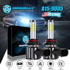 6-side 9005 HB3 LED Headlight Bulbs Conversion Kits Super Bright High Beam 6500K picture