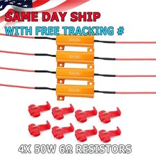 4X Load Resistor 50W 6RJ 6ohm LED Decoder FIX Hyper Flash Turn Signal Blinker picture