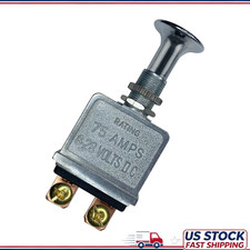 Heavy Duty 75A Push-Pull Switch, 6-28V DC 12V SPST, 2-Position On/Off picture