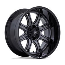 22x9 Fuel Darkstar Gunmetal Black Wheels 6x135/6x5.5 (1mm) Set of 4 picture
