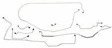 Fits 1967 Ford Mustang Complete Brake Line Set V8 Power Disc MBLK18 picture