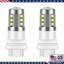 2PCS 3156 LED Turn Signal Bulbs, 360-Degree Light, White, Aviation Aluminum Body picture