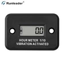 Digital Mini Wireless Vibration Hour Meter Data Storage for Generator Waterproof picture