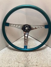 Superior Vintage 14”The 500 Green Metal Metallic Flake Steering Wheel picture