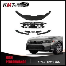 Front Upper Grille Cover W/ Trim Molding & Bracket Kit For 2025-2026 Honda Civic picture