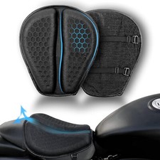 Foldable Motorcycle Gel Seat Cushion, Large 3D Breathable Pad for Long Rides picture