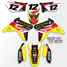 1999 - 2000 SUZUKI RM 250 GRAPHICS KIT RM 250 ROCKSTAR GRAPHICS MX DECALS KIT picture