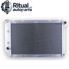 For 1971-1973 Ford Mustang Mercury Cougar Marquis V8 CU381 Aluminum Radiator picture