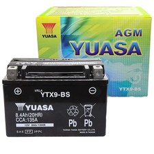 Yuasa YTX9-BS Maintenance Free Battery for Motorcycles, ATV, Scooter, Snowmobile picture