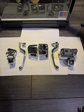 Harley Dyna Chrome Hand Control Kit. 1996-2005 Models. 9/16” Single Disc picture