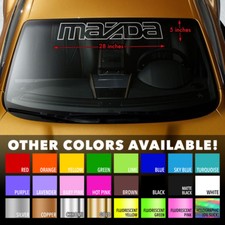 MAZDA OUTLINE Windshield Banner Vinyl Long Lasting Decal Sticker 28