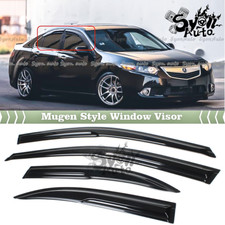 FITS 09-2014 ACURA TSX CU2 JDM 3D WAVY MUGEN STYLE WINDOW VISOR RAIN GUARD VENT picture