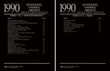 1990 Ford Truck F-150, F-250, F-350, Econoline Factory Shop Service Manual picture