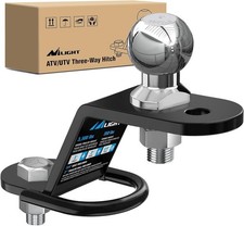 Nilight ATV/UTV Three-Way Hitch with 2 Inch Ball 3500lbs 3 2