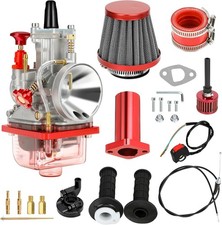 PWK 24mm Carburetor Throttle Assembly For Predator 212cc 196cc 224cc CT200U Red picture