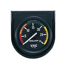 AutoMeter 2337 Autogage Vacuum Vac Gauge with Panel 2-1/16