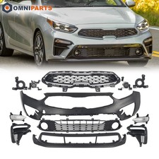 For Kia Forte 2019 2020 2021 Front Bumper Grille Complete Set With Fog Lights picture