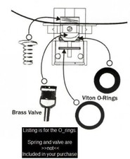 3 O-Ring Set - Harley Davidson Fuel Line Quick Disconnect Leak Repair Kit orings picture