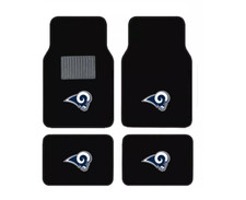 New NFL Los Angeles Rams Car Truck Front Rear Back Carpet Floor Mats Set picture