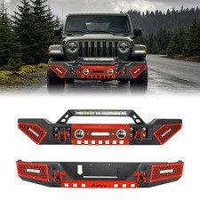 Aaiwa Fit 2020-2024 Jeep Gladiator JT New Steel Front/Rear Bumper W/Winch Plate picture