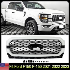 Oxford White Front Bumper Grille Grill New US Fit For 2021-2023 Ford F150 F-150 picture