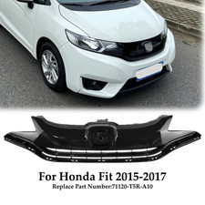 For Honda Fit 2015-2017 Front Upper Bumper Grille Painted Black Mesh 71120T5RA10 picture