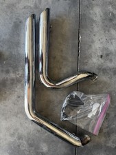Vance Hines Shortshots Staggered Exhaust Pipes 2002 Harley Softail  picture