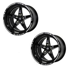 2x VMS Racing V-Star 5 Spoke Wheels Rims 17x11 5x115 +2 ET For Dodge Wide Body picture