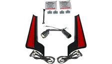 Custom Dynamics Fascia LED Panel Blk/Red Harley FLTRX FLHX FLXRX CD-FASCIA-BCMRB picture