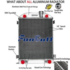 3-Row Aluminum Radiator Fit 1930 1931 1932 Ford Model A Model B 3.3L Gas Engine picture
