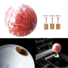 Universal JDM Orange Marble Style Round Ball Manual Gear Shift Knob Shifter picture